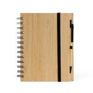 Caderneta em Bambu com Caneta