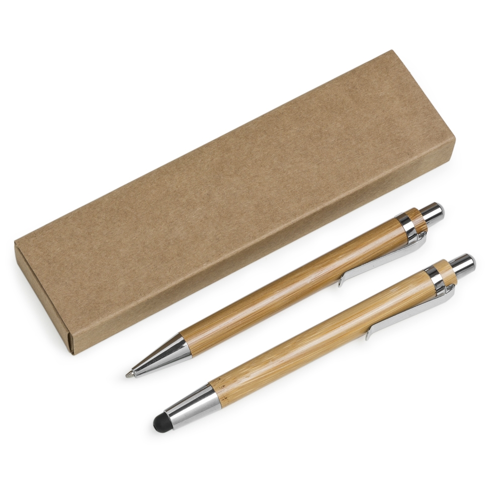 Kit Ecológico Caneta e Lapiseira Bambu - Imagem 2